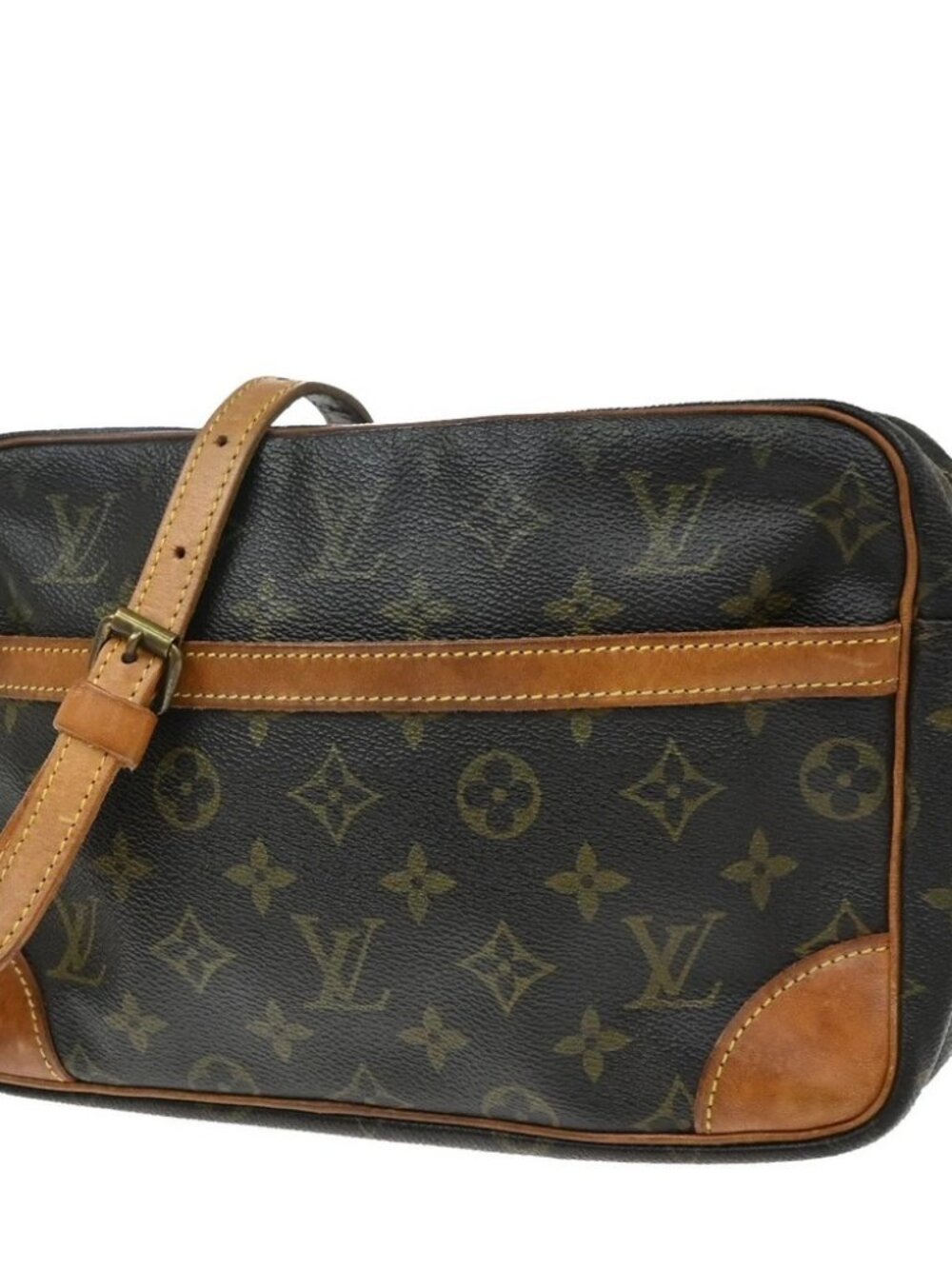 LOUIS VUITTON Trocadero 27 Shoulder Bag Monogram Leather Brown M51274 31KE159